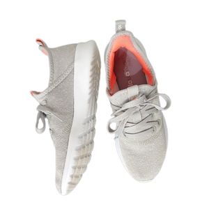 Adidas Cloudfoam Super Gray/White Athletic Shoes , US Women's 7